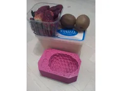 Ice / Chocolate mold raspberry with leaves sketchup meshmixer tutorial