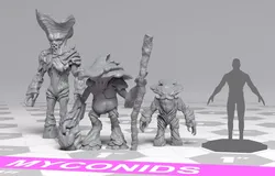 Myconids - DnD Monsters - 3 Units 3D print model