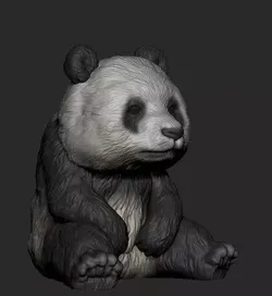 PANDA BEAR VASE 3D print model