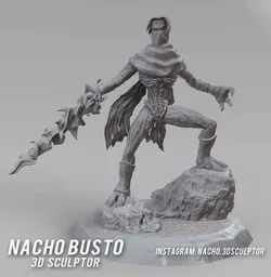 Raziel soul reaver for 3D print 3D print model