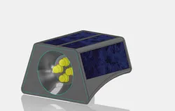 Solar cell bike headlights