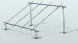 Solar panel mounting structure