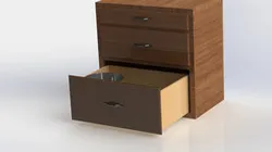 Solidworks 2012 Kitchen cabinets with drawers and joinery