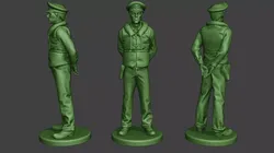 US Navy Officer ww2 USN1 3D print model
