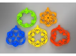 Expandable Super Flower pendant/keychain
