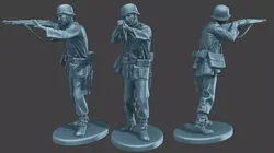 German soldier ww2 Shoot Stand G1 3D print model