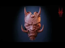 Japanese Oni Mask 3D print model