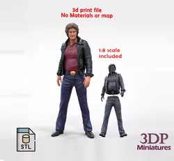 Michael Knight  in Knight Rider 3D print model