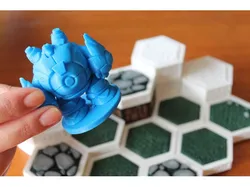 Open Board Game. Grass Surface Brick
