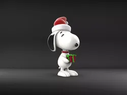 Snoopy Christmas Ornament 3D print model