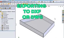 Solidworks Sheet Metal -32- "Export to DXF or DWG"