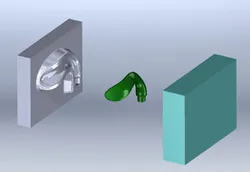 Solidworks Surface Mold separation Example