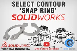 SolidWorks Tutorial Indonesia #026 (Eng Sub) - Select Contour 'Snap Ring'