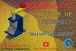 SolidWorks Tutorial Indonesia #057 - Bottom Up Assembly 'Universal Joint' (Preview)