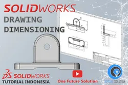 SolidWorks Tutorial Indonesia #066 - Drawing Dimensioning (Preview)
