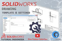 SolidWorks Tutorial Indonesia #067 - Drawing Template & Settings (Preview)