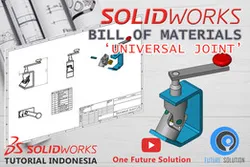 SolidWorks Tutorial Indonesia #075 - Bill of Materials 'Universal Joint' (Preview)