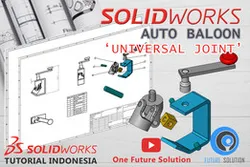 SolidWorks Tutorial Indonesia #076 - Auto Baloon 'Universal Joint' (Preview)