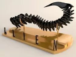 THE TAIL OF ALIEN 3D print model