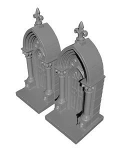 Cathedral Entrance Bookends – Gothic Door Book Nook Decor