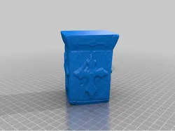 Cross Candle Holder Scan - Painted