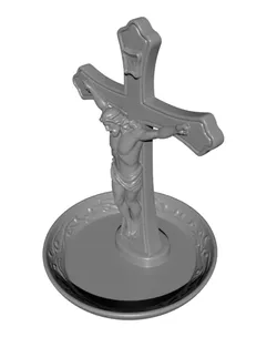 Crucifix Rosary Jewelry Tray STL – Catholic Cross Holder & Ring Dish