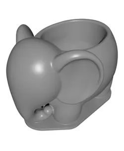 Cute Elephant Succulent Planter - Minimalist Animal Flower Pot