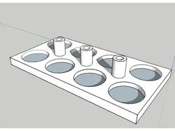 Paint pot and brush holder