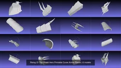 Rising Of The Shield Hero Printable Curse Armor Pieces 3D Model Pack