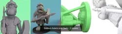 Soldiers Asterix and Obelix 3D Model Pack
