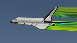 Space Shuttle Simulation Rendered with Blender
