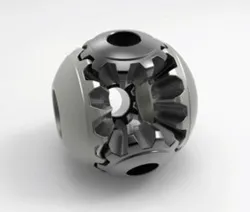Spherical conjugated Differential Bevel Gears