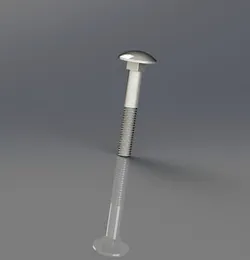 Spherical head screw and four-sided square headrest (furniture) m8 м8 metric 50
