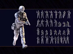 SWAT Figure Set 04 3D print model