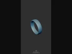6mm Smooth Comfort Fit Band 3d Model Includes Finger Sizes 6-15 3D print model