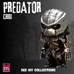 Chibi Predator Inspired Warrior STL File for 3D Printing 3D print model