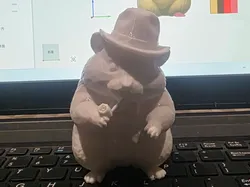 Hamster with a Hat - Free 3D Print Model