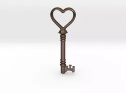 Heart Key 3D print model