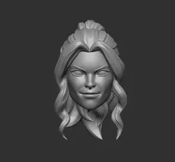 Kate Bishop Animated Style - Headsculpt for Action Figures 3D print model