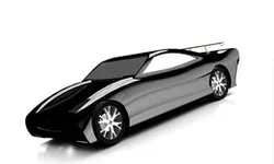 sports car using pro-e/creo