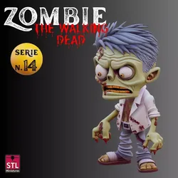 STL Chibi Zombie Inspired by The Walking Dead 3D print model