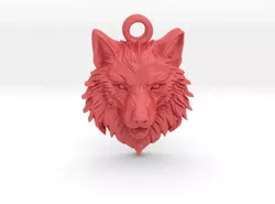 Wolf Pendant 3D print model