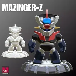 Chibi Mazinger Z with Space Base 3D print model
