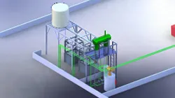 heater oil pipe routing