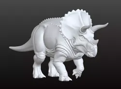 Horned Dinosaur STL Rhinoceros Model 2 3D print model