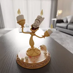 Lumiere Beauty and the Beast 3D print model