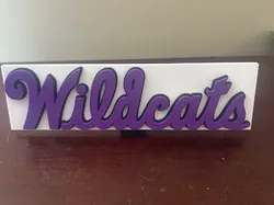 Script Wildcats Decoration - Free 3D Print Model