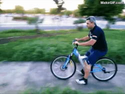 Spring Bike: Push Bike impulsed by the Separation of the Support Points