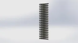 Spring: O.D. 20mm, I.D. 18mm, Pitch 4mm/20Rev, D=2mm