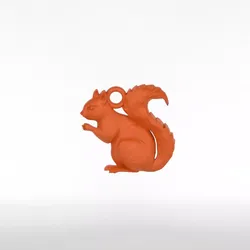 Squirrel Pendant 3D print model